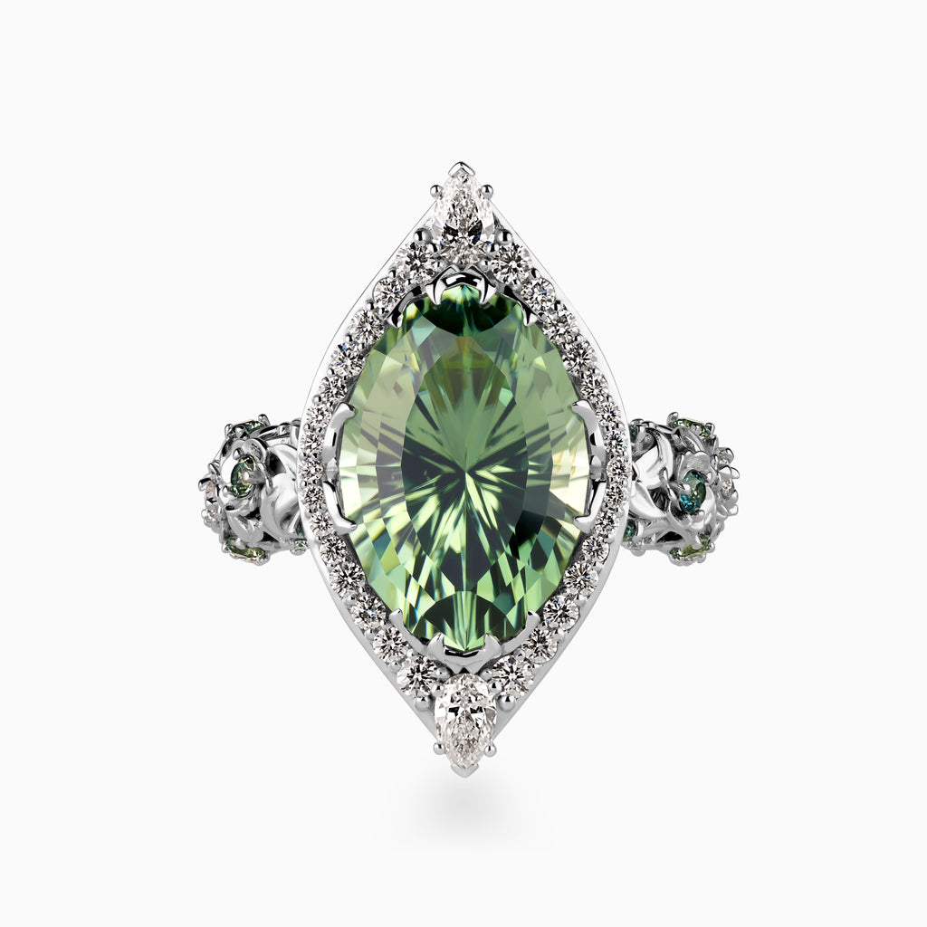 Marquise Cuprian Flower Garden Ring