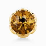 22.44ct Citrine Ring with Tsavorite Accents