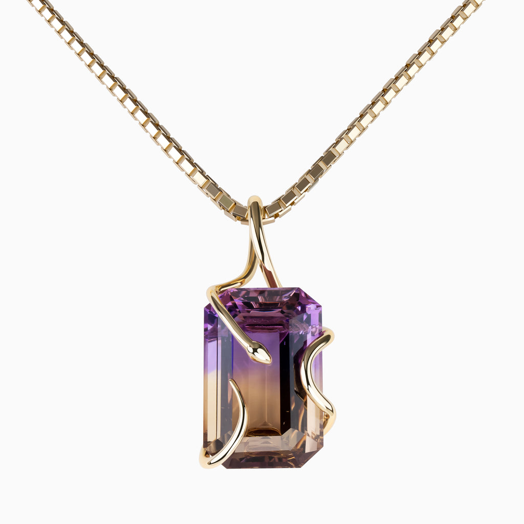 Ametrine Snake Pendant