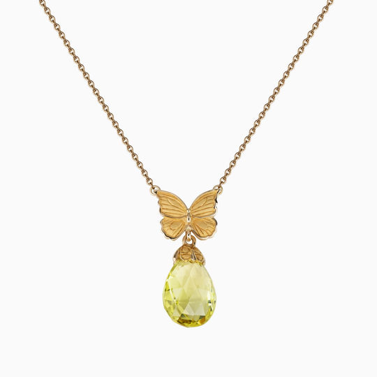 Butterfly Quartz Necklace