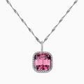 12.56ct Pink Tourmaline Pendant with Diamonds
