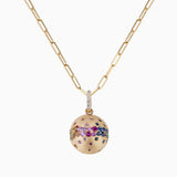 Rainbow Confetti Ball and Chain
