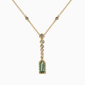 Green Tourmaline Drop Necklace