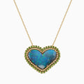 Heart Australian Opal Necklace