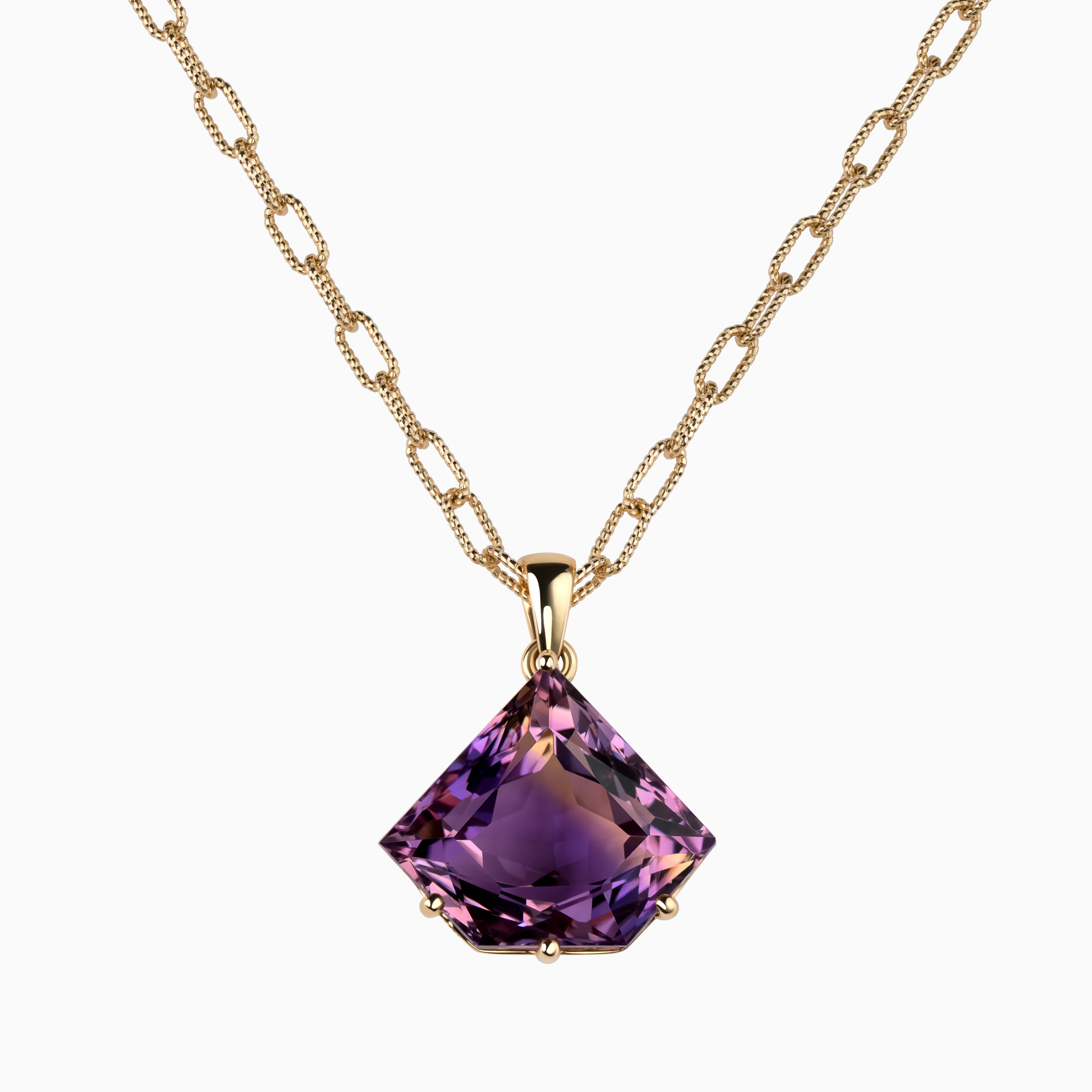 23.27ct Amethyst Pendant with Diamonds