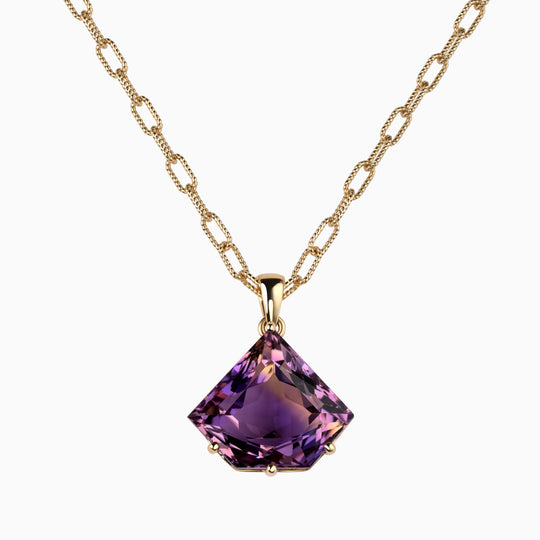23.27ct Amethyst Pendant with Diamonds