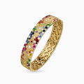 Rainbow Confetti Bangle - Wide