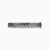 Black Satin Diamond Confetti Bangle