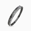 Black Satin Diamond Confetti Bangle