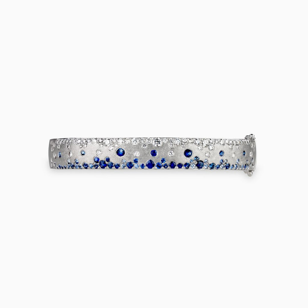 Blue Sapphire Confetti Bangle