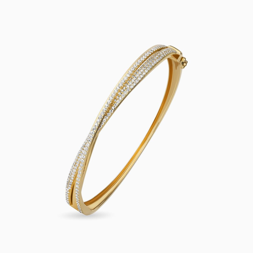 1.34ct Diamond Twist Bangle