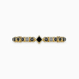 Multi Shape Black Diamond Cuff