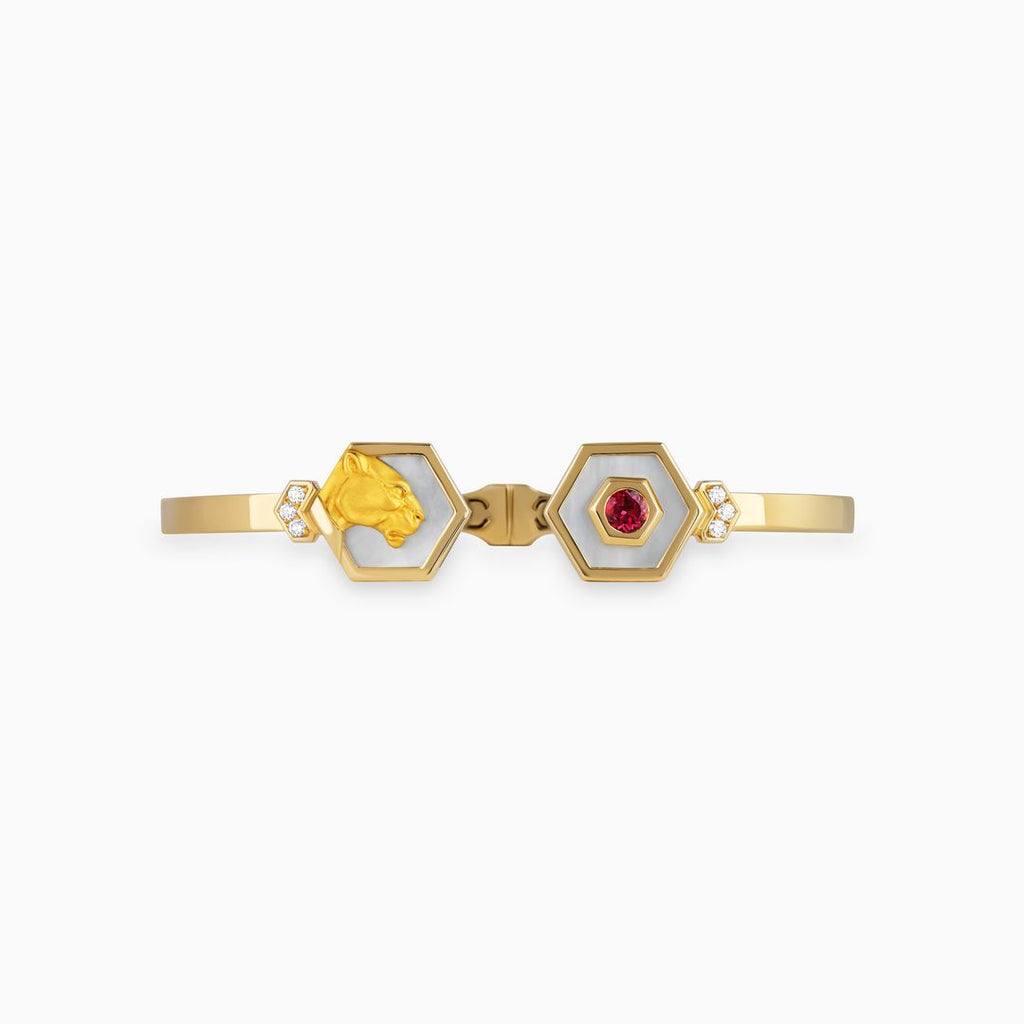 Hexagon Panther Bracelet