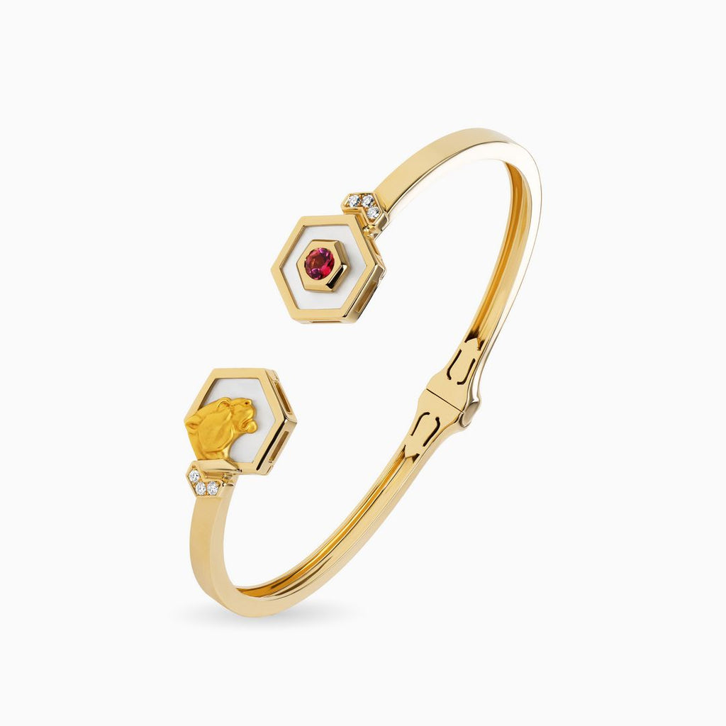 Hexagon Panther Bracelet