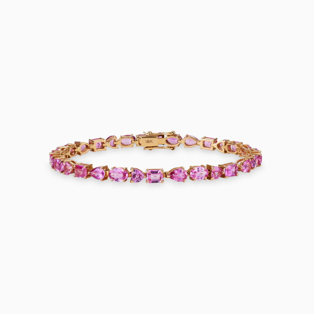 Mix-match Pink Sapphire Bracelet
