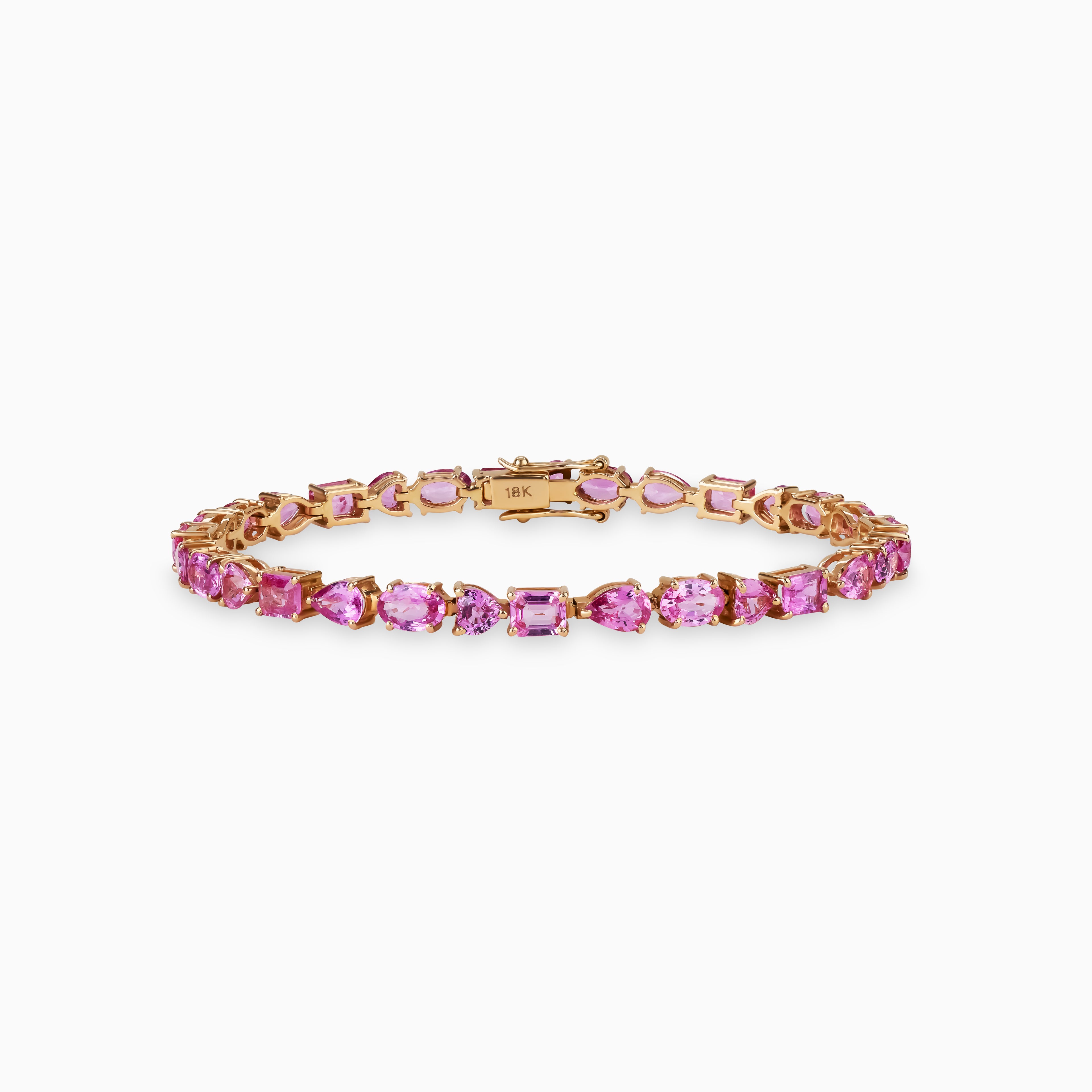 Mix-match Pink Sapphire Bracelet