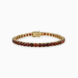 4mm Red Spinel Tennis Bracelet