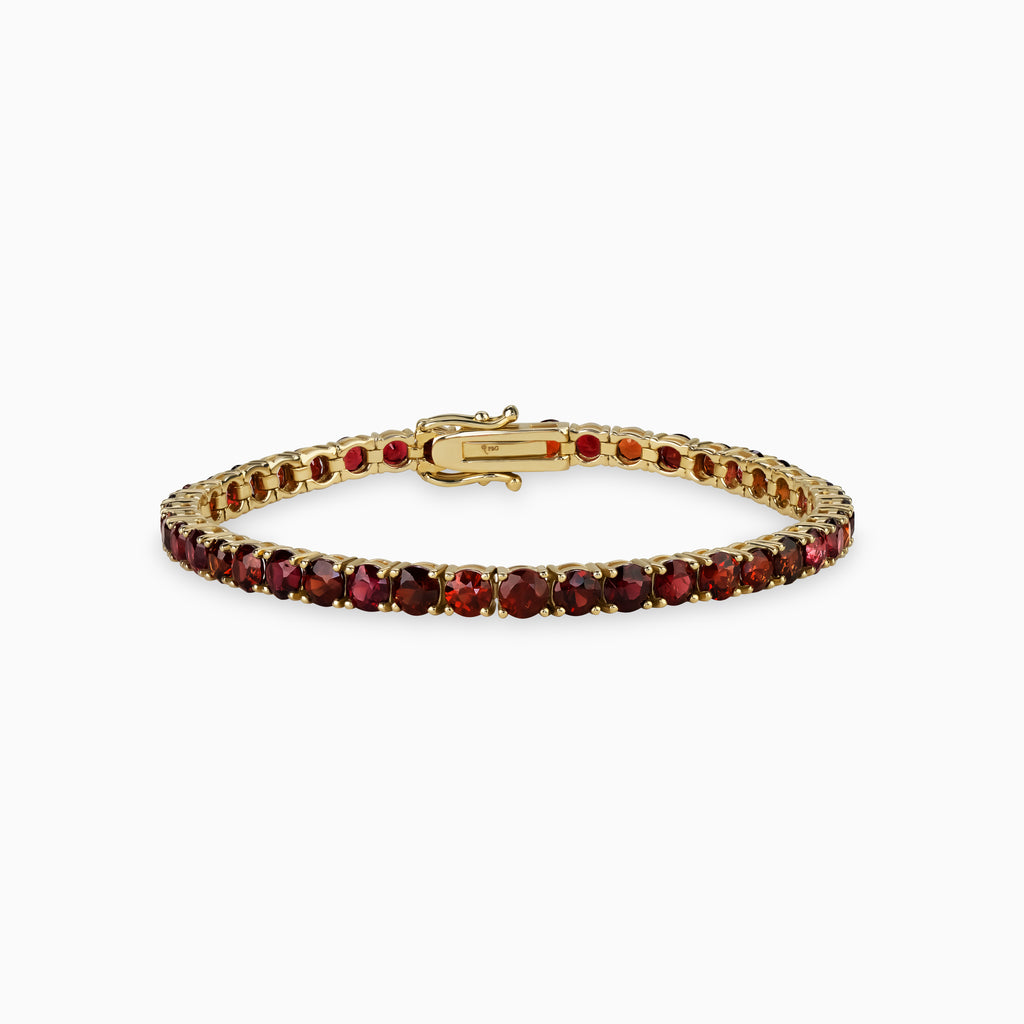 4mm Red Spinel Tennis Bracelet
