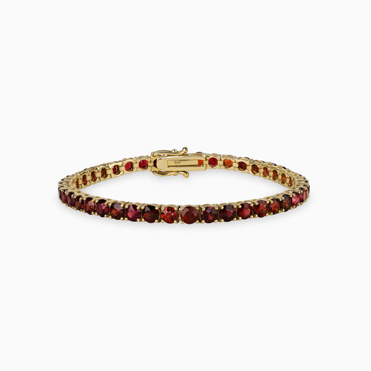 4mm Red Spinel Tennis Bracelet
