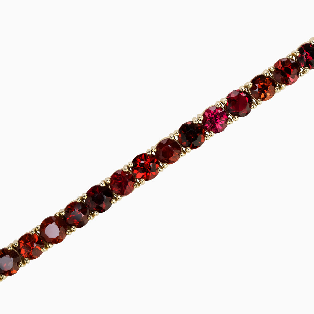 4mm Red Spinel Tennis Bracelet