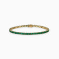 Round Emerald Tennis Bracelet