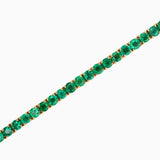 Round Emerald Tennis Bracelet