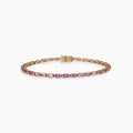 Baguette Pink Sapphire Bracelet