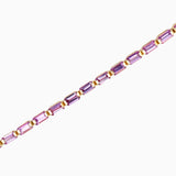 Baguette Pink Sapphire Bracelet