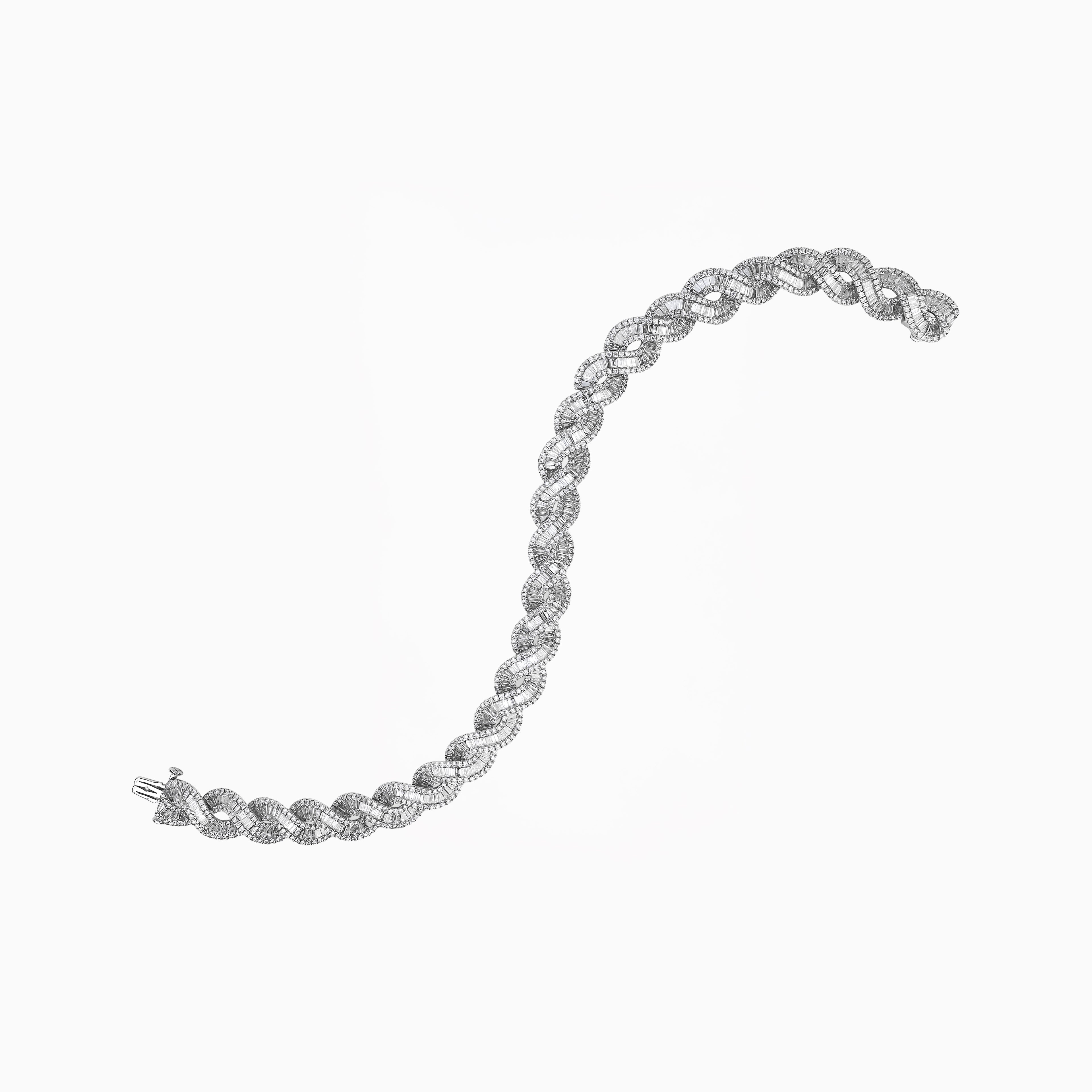 Diamond Twist Tennis Bracelet