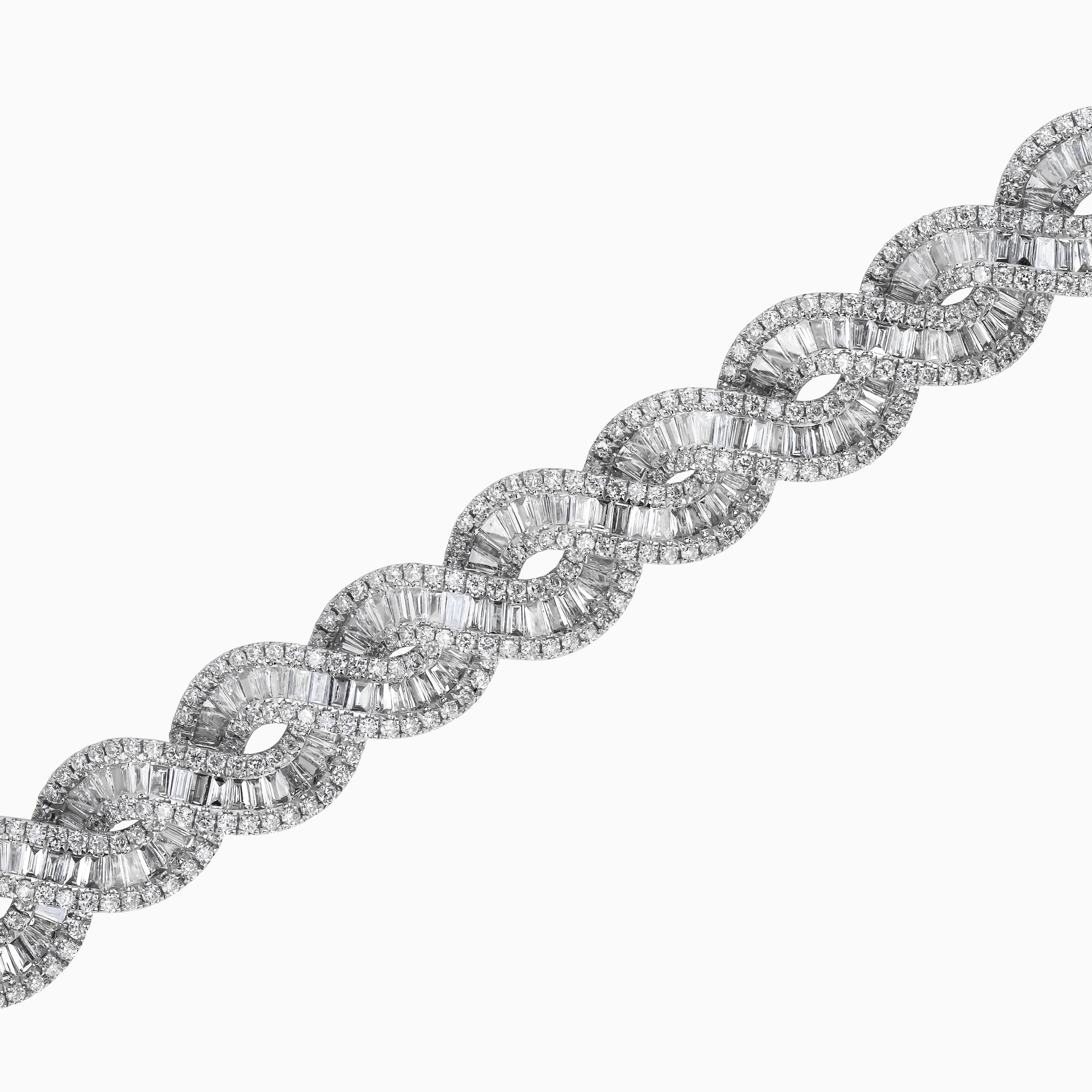 Diamond Twist Tennis Bracelet