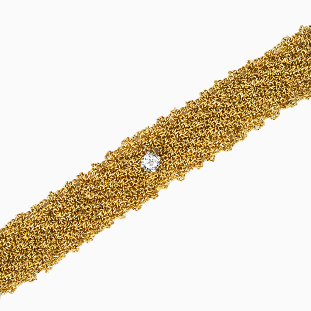 Equine Gold Mesh Bracelet