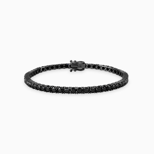 3.25mm Black Diamond Tennis Bracelet