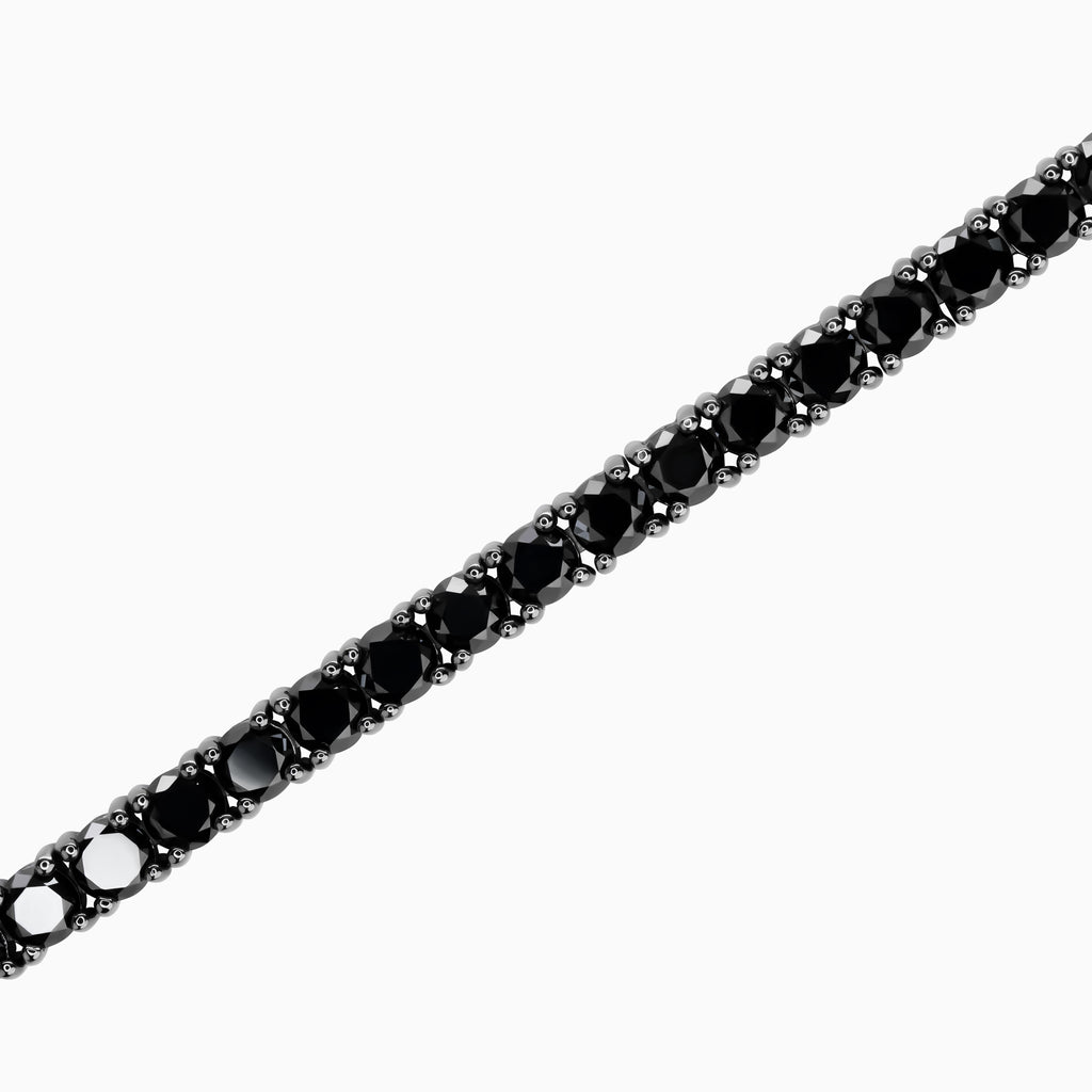 3.25mm Black Diamond Tennis Bracelet