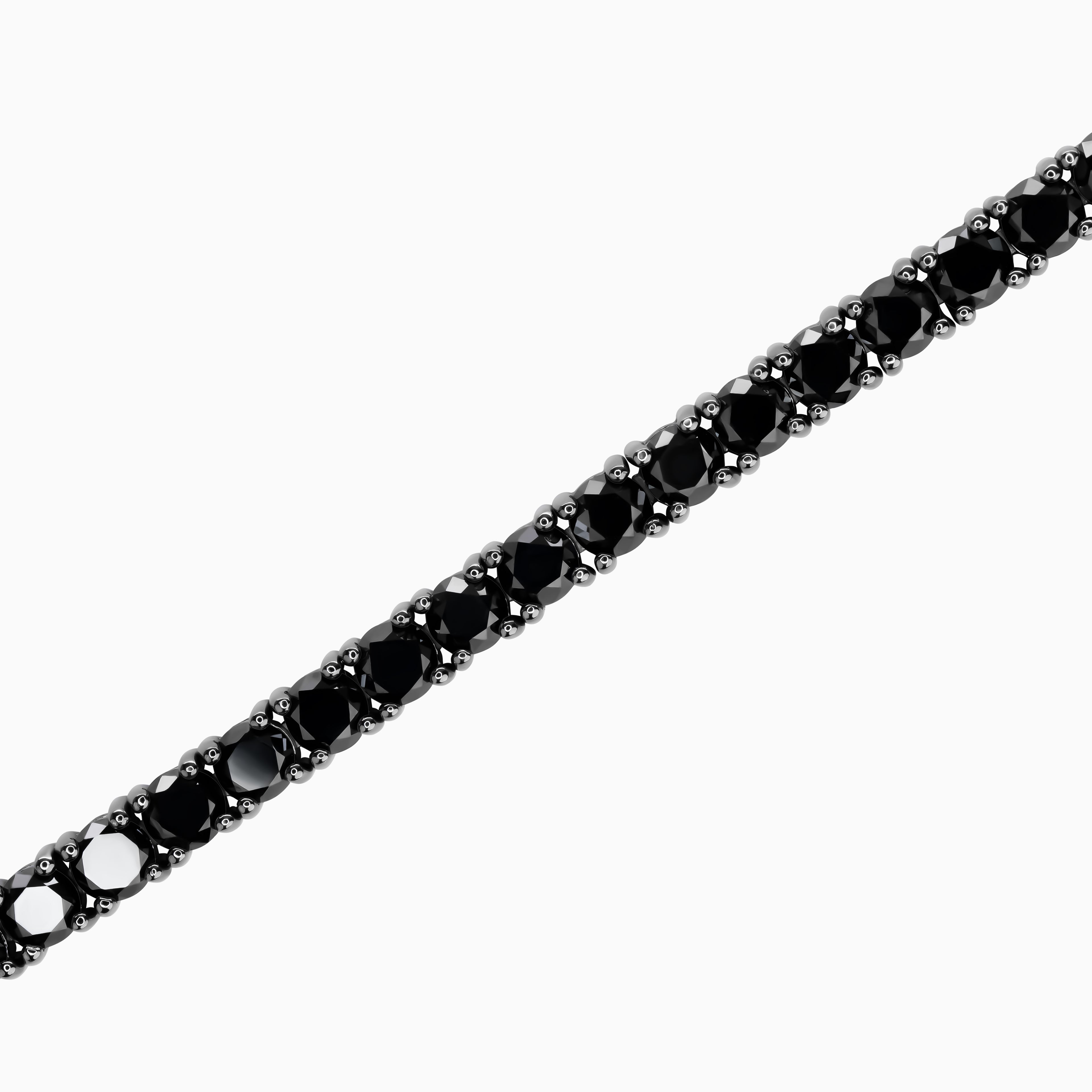 3.25mm Black Diamond Tennis Bracelet