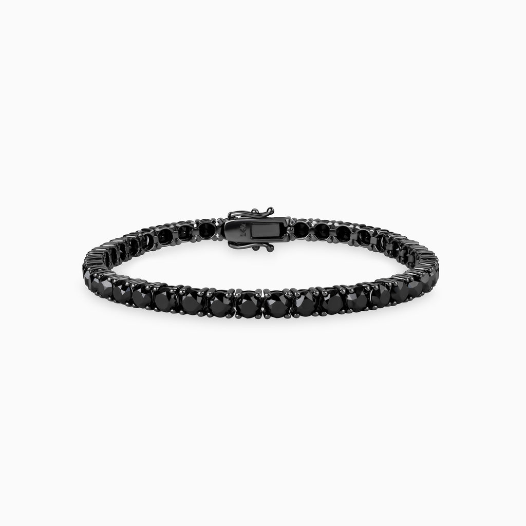 4.5mm Black Diamond Tennis Bracelet