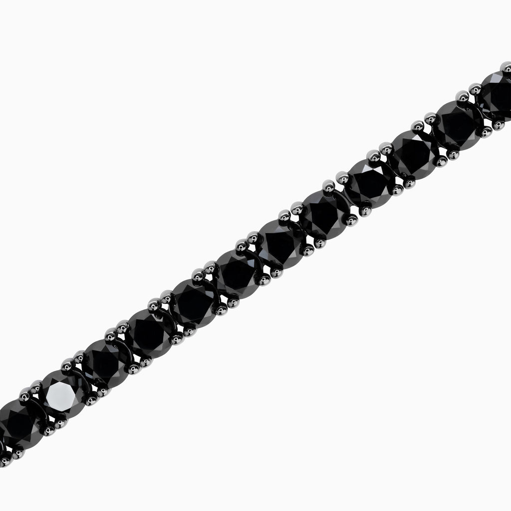4.5mm Black Diamond Tennis Bracelet
