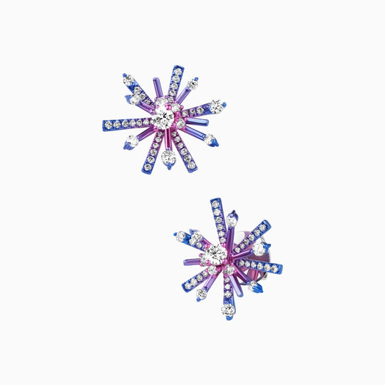 Aurora Sunburst Stud Earrings