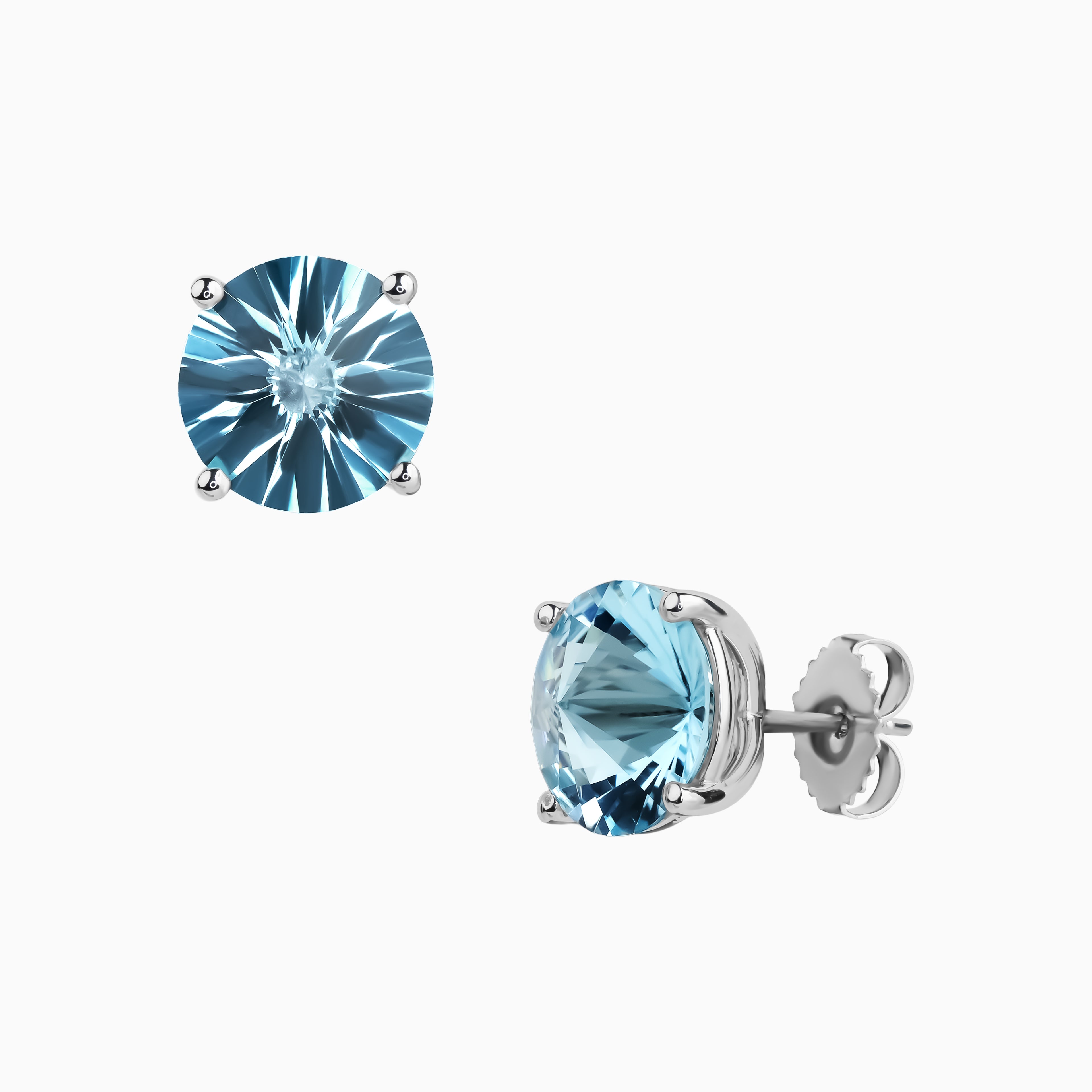 7.95ct Blue Topaz Stud Earrings
