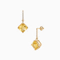 Asscher Cut Citrine Drops