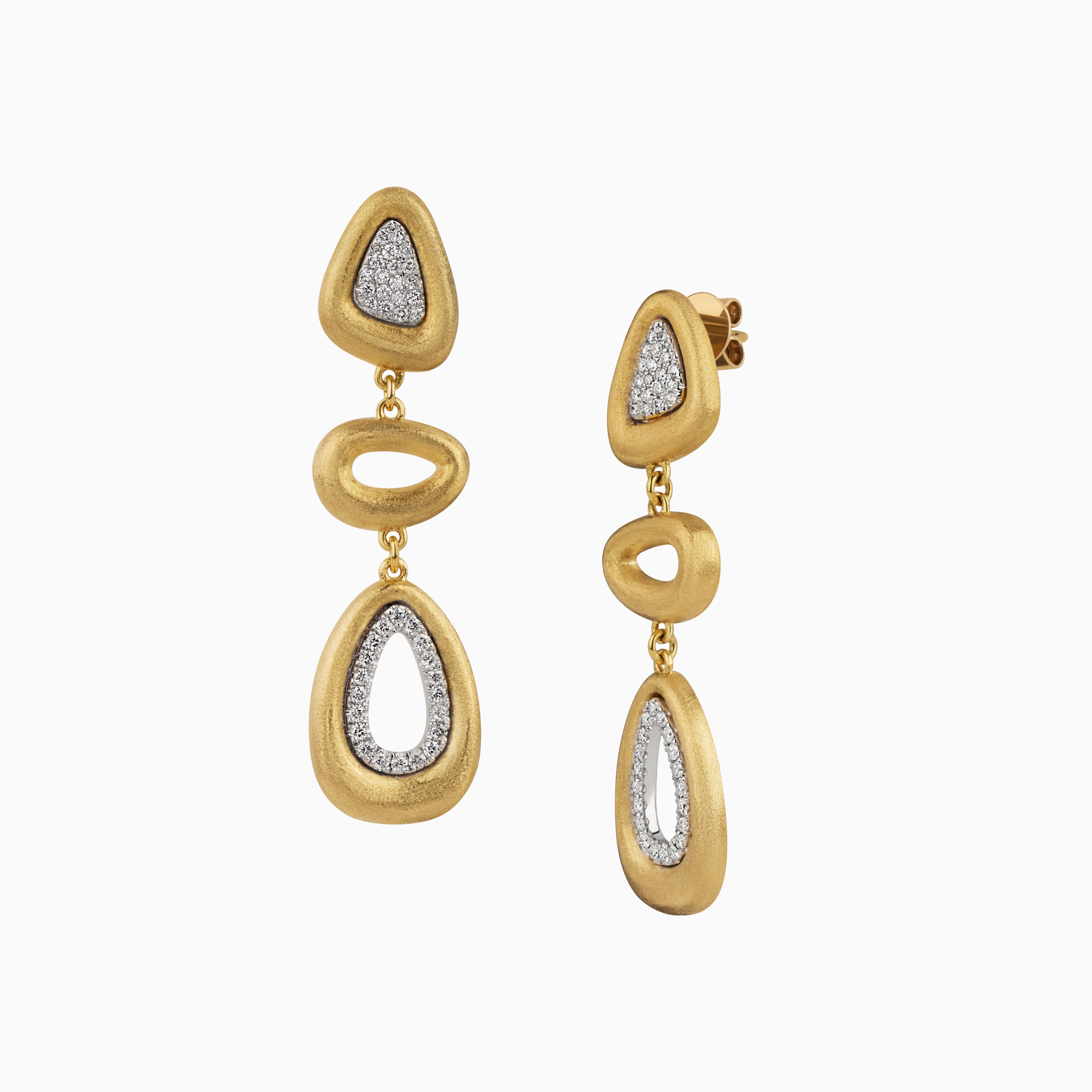Tri-Oval Earrings