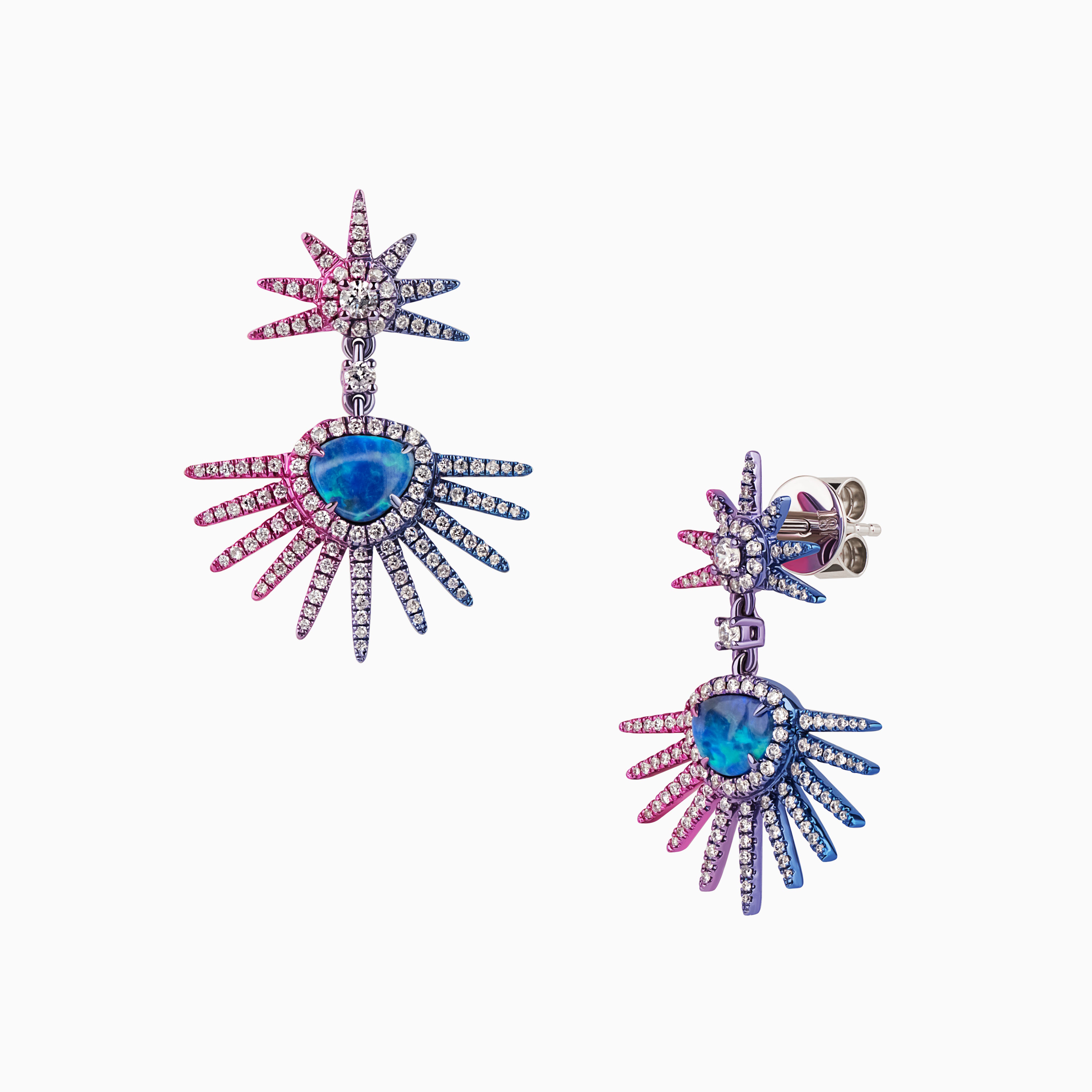 Aurora Sunburst Drop Earrings