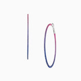 Aurora Thin Diamond Hoop Earrings