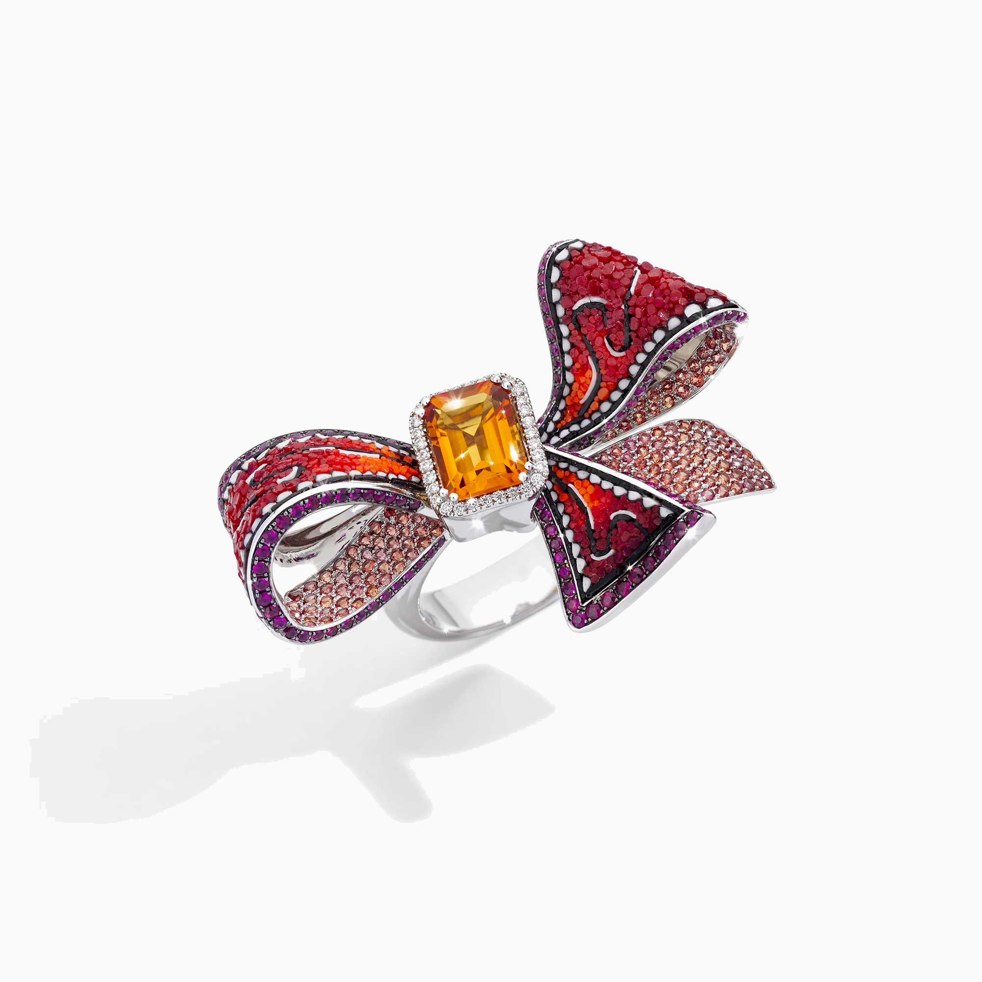 Orange Ribbon Ring